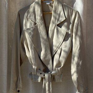 The Limited Vintage Linen Belted Jacket – Size M